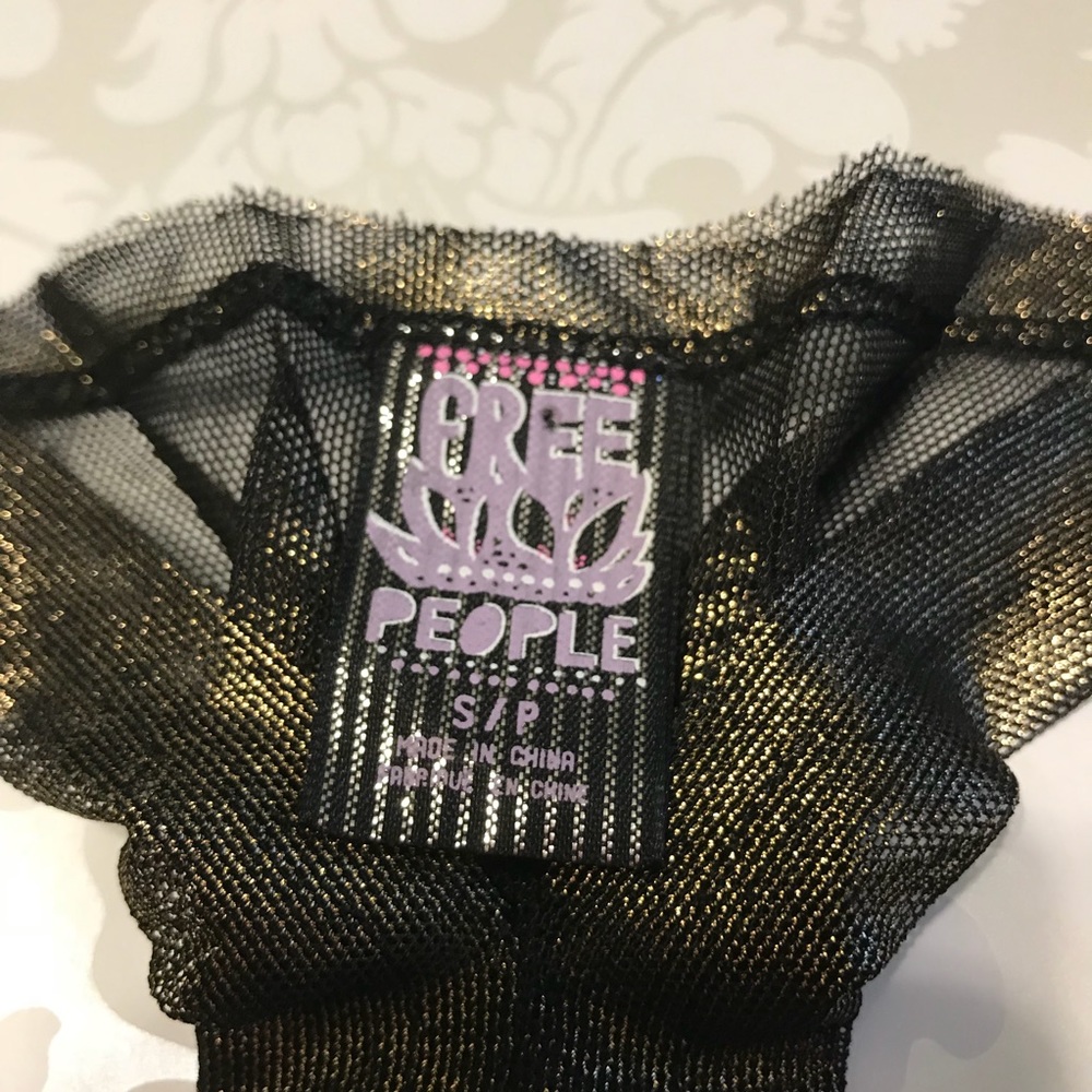 Free People Sheer Metallic Tank - Picture 3 of 5